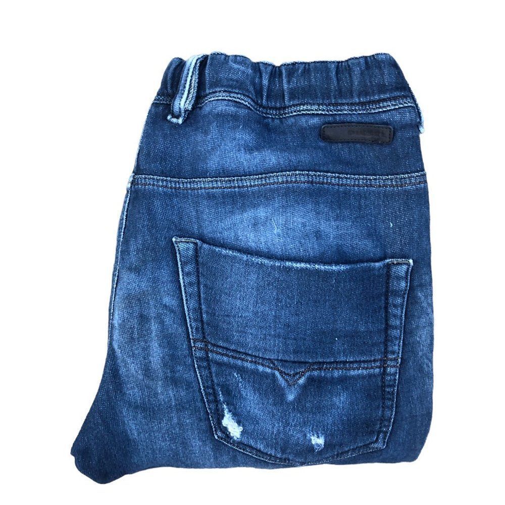 RARE Diesel Jeans Size 32 DENIM + SWEATPANTS Blue